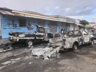 Protesters clash with police in KuGompo City