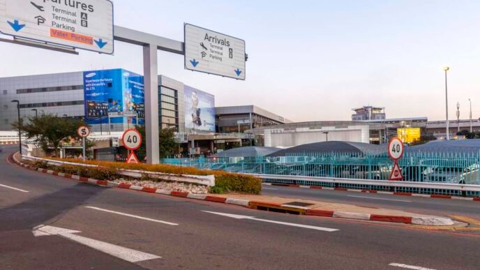 Police at OR Tambo Airport