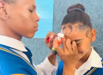 Pritt glue stick and hair