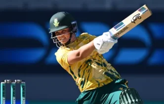 Kayla Reyneke in action for the Proteas Women