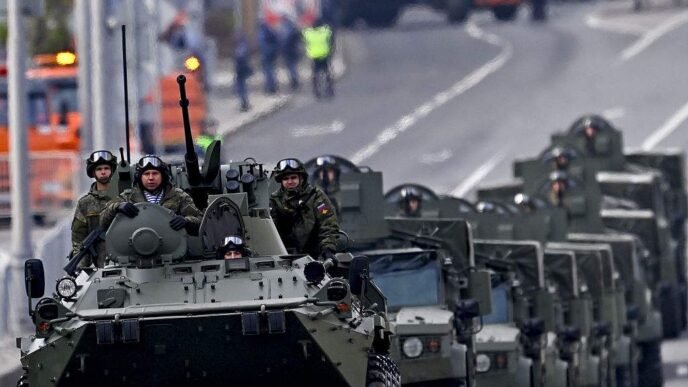Russian and Kenyan flags