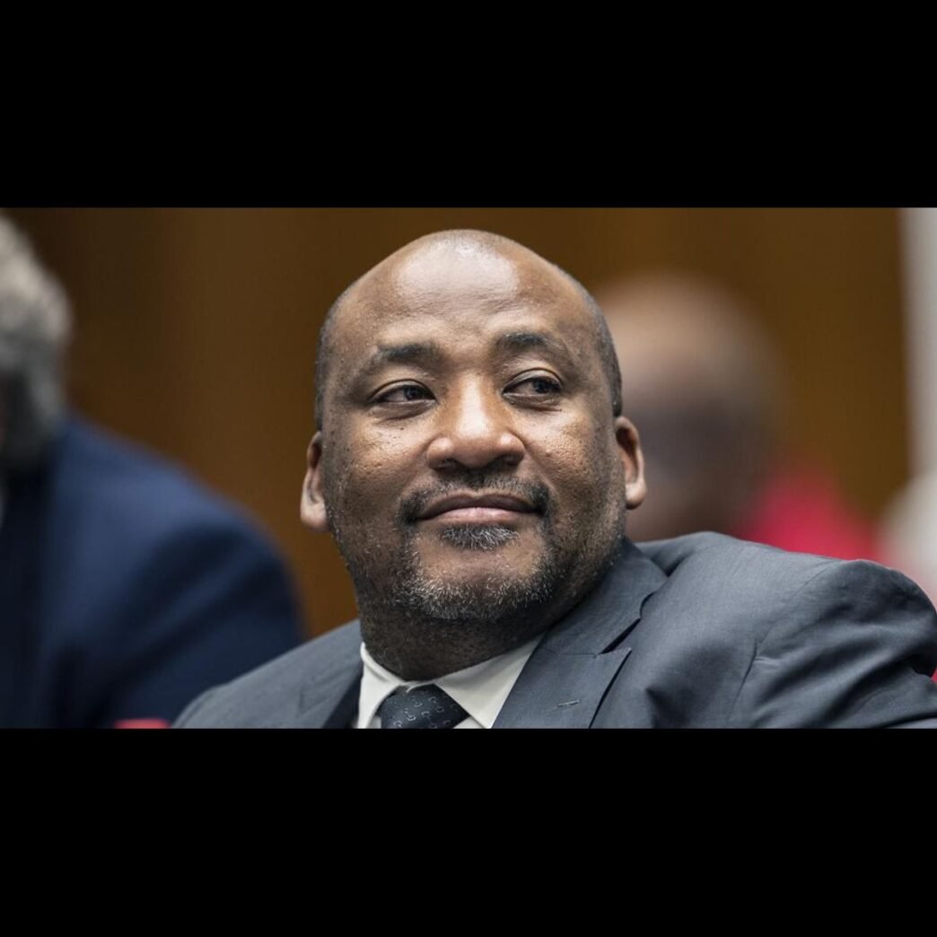 SA flag waving in the wind