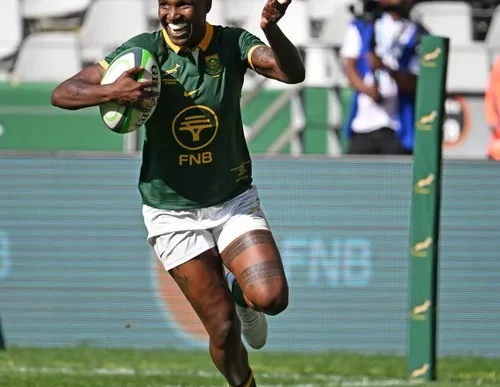 Springbok Women's Sevens team in action