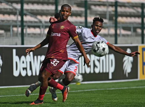 Tshegofatso Mabasa in action for Stellenbosch FC