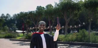 Blessed Muyanga, a Stellenbosch University chemistry graduate