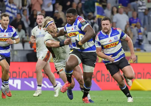 Stormers players in action against Edinburgh