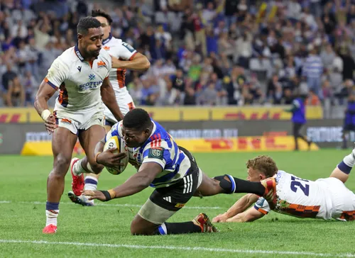 Stormers players in action against Edinburgh