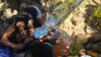 Trail runner on Table Mountain