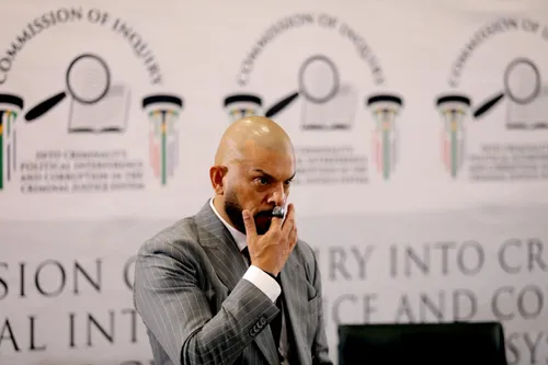 Suliman Carrim testifying before the Madlanga Commission