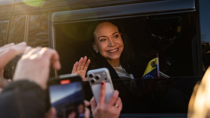 María Corina Machado and President Trump