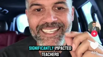 South African flag in front of UAE skyline