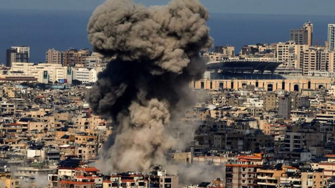 Map of the Middle East showing Iran and neighbouring countries