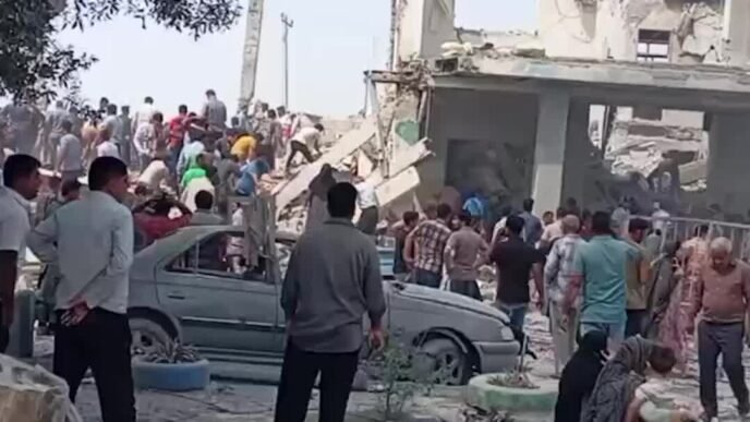 US military personnel in action