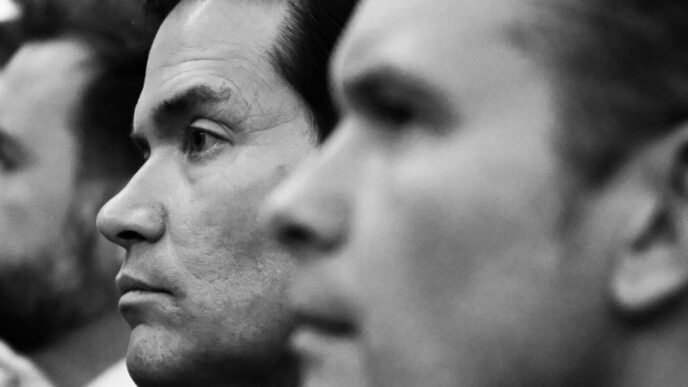 US flag waving in the wind