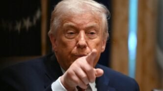 US flag waving in the wind