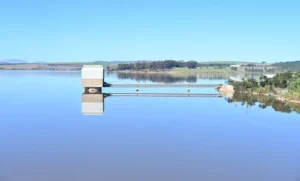Western Cape dam with low water levels