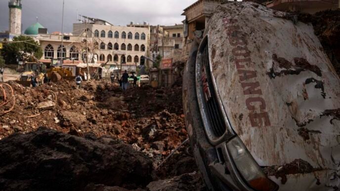 Damage caused by white phosphorus in Lebanon