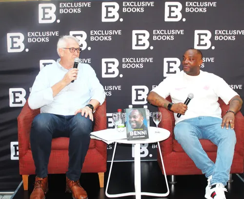 Benni McCarthy at a football match