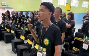 Young people protesting in the Central Karoo