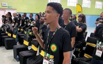 Young people protesting in the Central Karoo