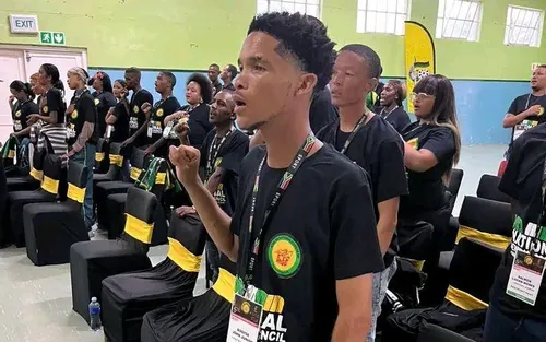 Young people protesting in the Central Karoo