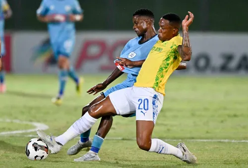Mamelodi Sundowns players celebrating a goal