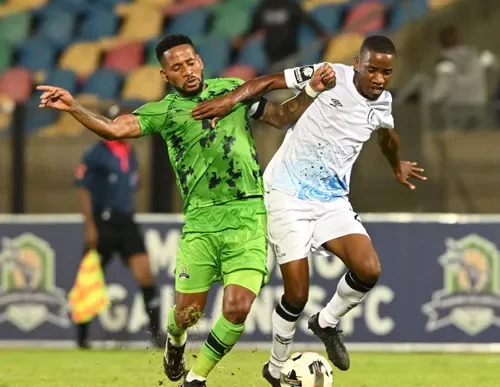 Marumo Gallants and Orbit College players in action during their 0-0 draw.