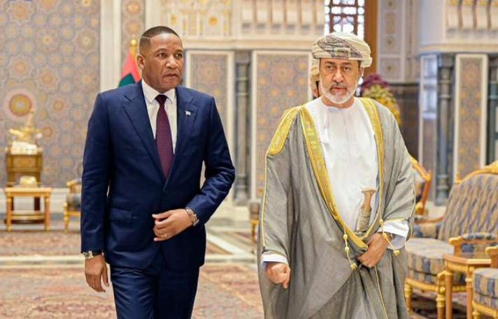 Botswana and Oman flags