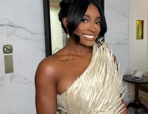 Simone Biles at a red carpet event