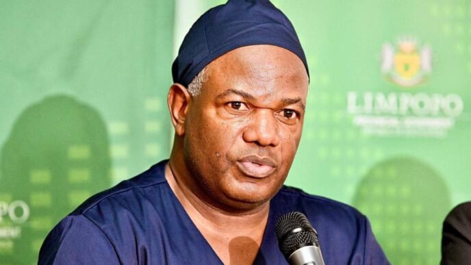 Conjoined twins before separation surgery