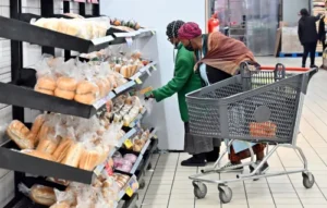 Graph showing increase in food prices