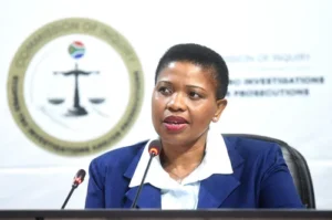 Nomgcobo Jiba testifying before the TRC Cases Inquiry