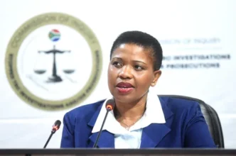 Nomgcobo Jiba testifying before the TRC Cases Inquiry