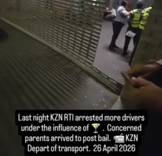 Mother confronting son after drunk driving arrest