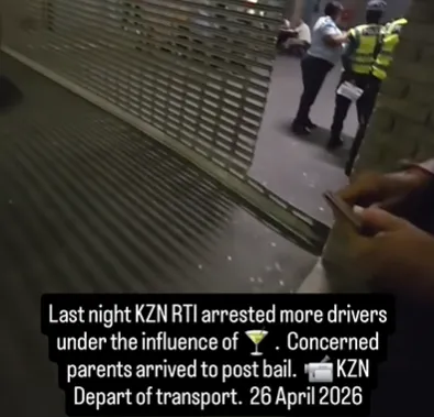 Mother confronting son after drunk driving arrest