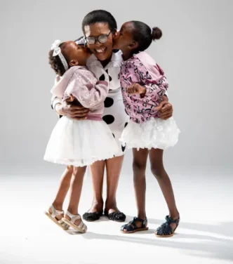 Family having Easter dinner together