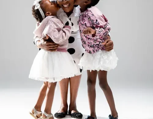 Family having Easter dinner together
