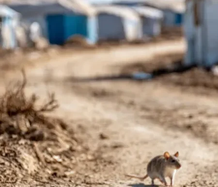 Displaced family in Gaza struggles with rats and fleas