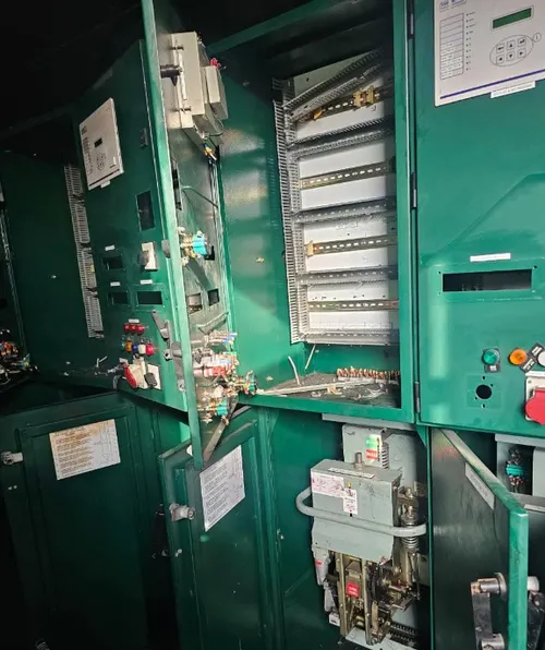vandalised substation in Richards Bay