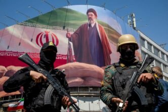 Iran and US flags