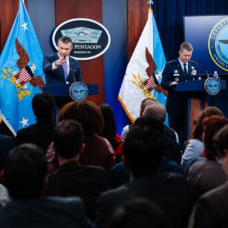 Iranian flag waving in the wind