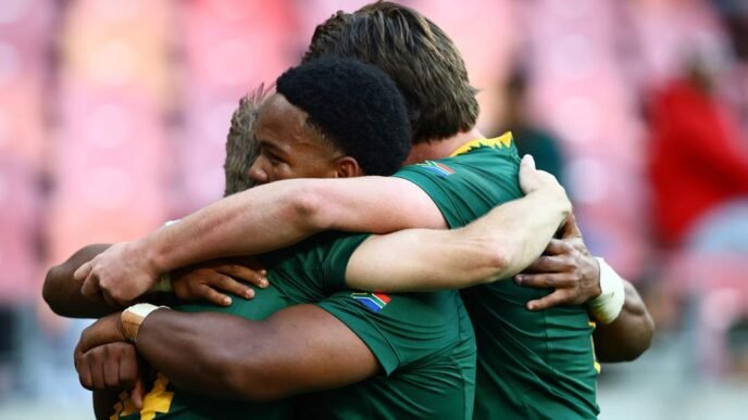 Junior Springboks in action against Argentina