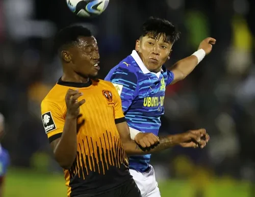 Marcelo Allende celebrates his goal against Polokwane City