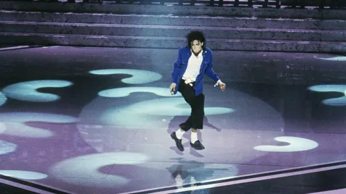 Michael Jackson performing on stage