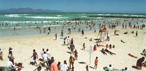 Monwabisi Beach rescue scene