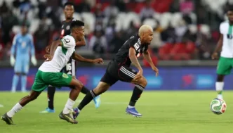 Orlando Pirates players celebrating a goal