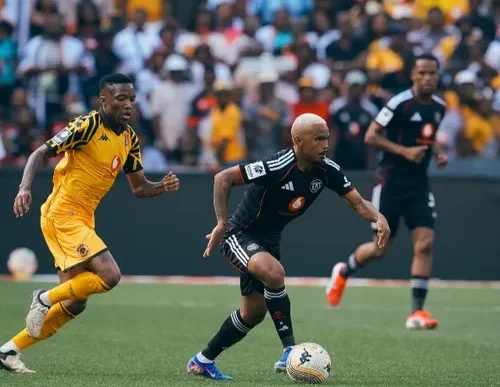 Oswin Appollis in action for Orlando Pirates