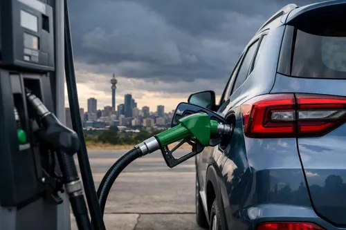 Petrol pump with rising prices