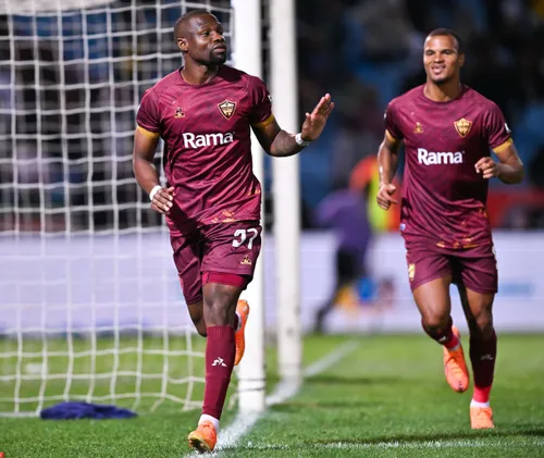 Orlando Pirates players celebrating a goal