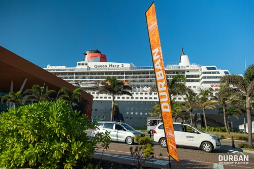 Queen Mary 2 in Durban harbour